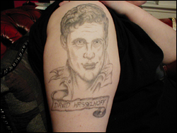 David Hasselhoff tattoo