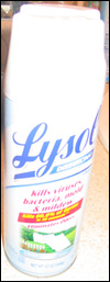 Lysol spray can
